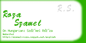roza szamel business card
